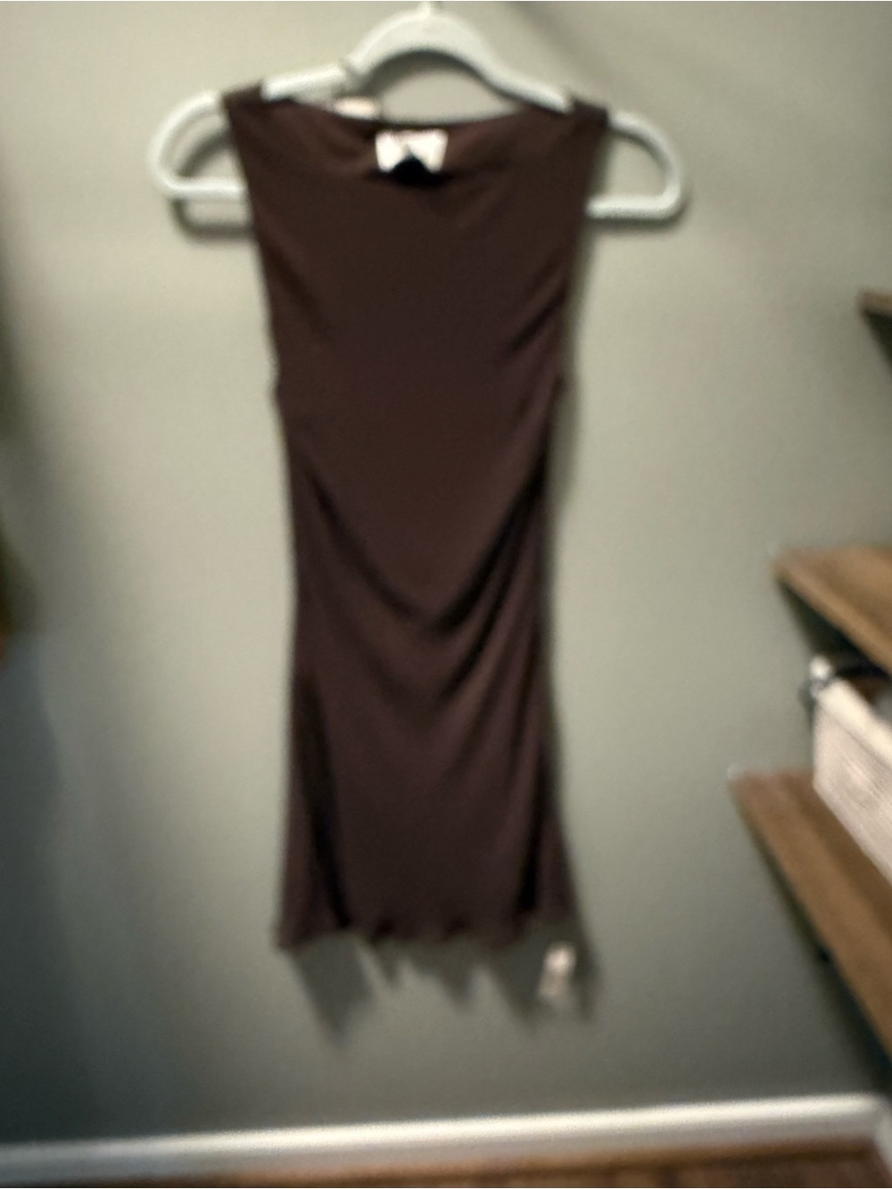 Reformation Dale mini dress in mole NWT 0 - Picture 3 of 5